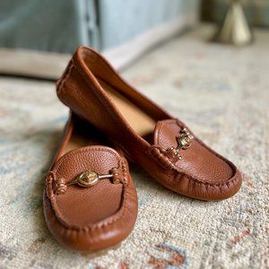 Coach "Arlene" Driving Mocs/Loafers with Gold Hardware